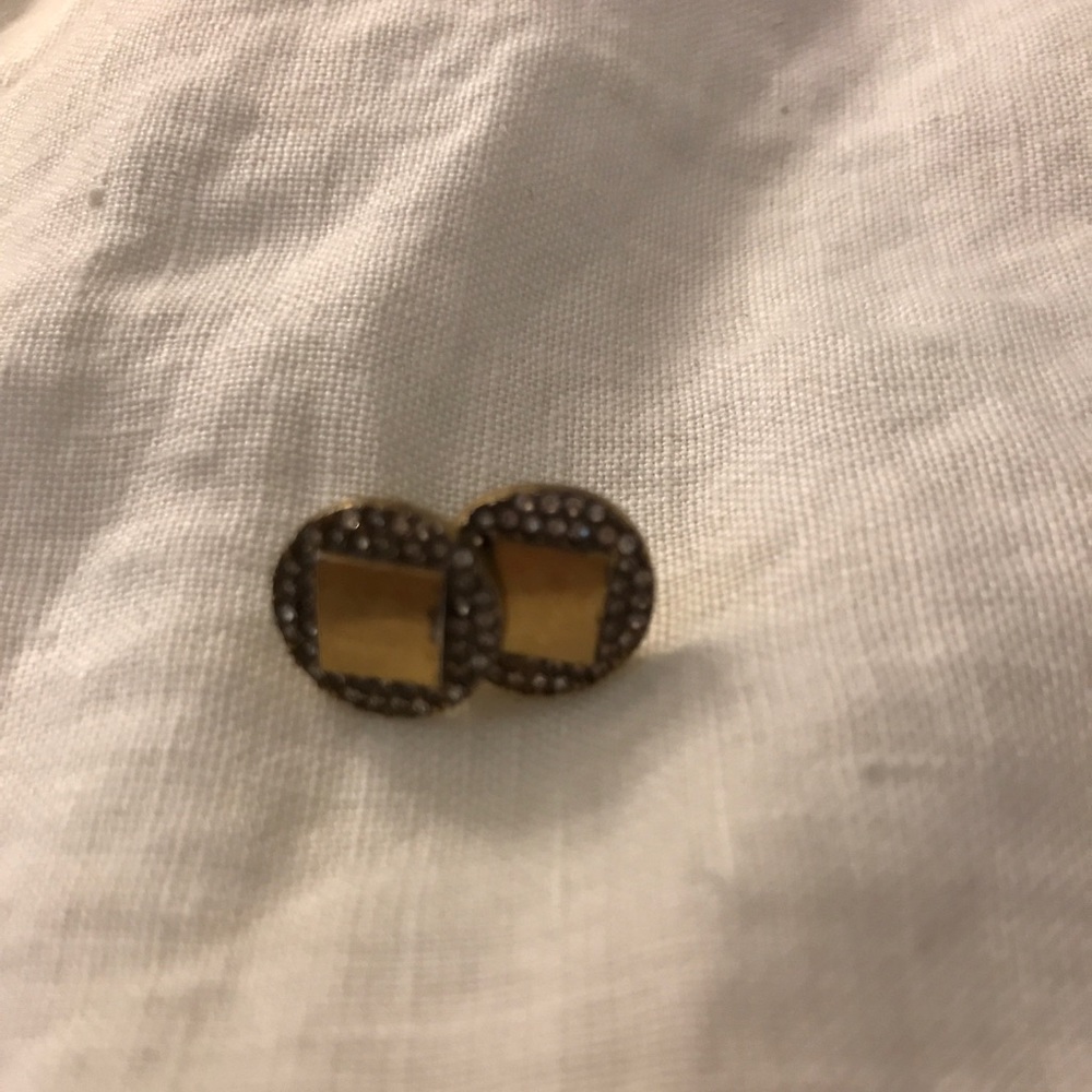 J. Crew circle post earrings